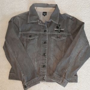 Mary Kay grey denim jacket.
